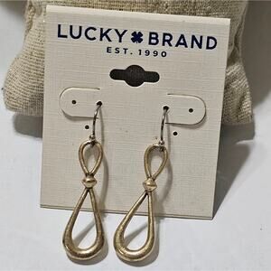 Lucky brand Mixed‎ Metals Infinity Statement Earrings New!